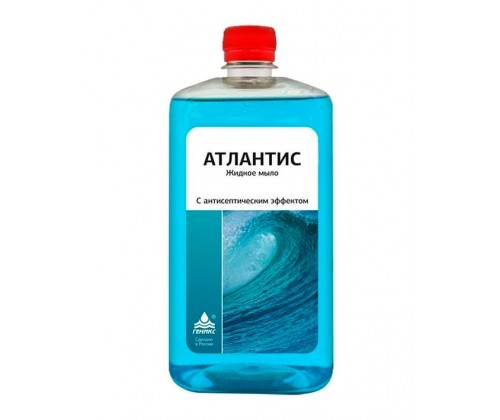 Мыло жидкое с антисептическим эффектом  Атлантис (1 л)